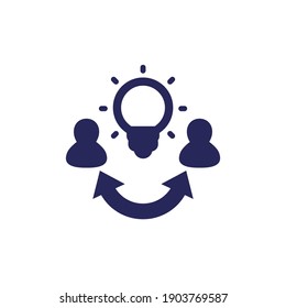 exchange of ideas icon for web