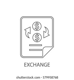 exchange line icon