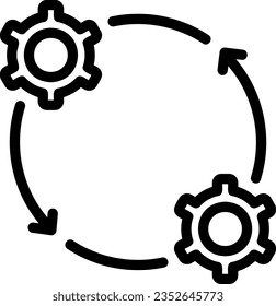 vector de ilustración de línea de intercambio
