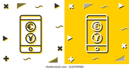icono de línea de intercambio. Estilo de contorno simple.signo lineal de intercambio. Ilustración vectorial aislada en fondo blanco. EPS de trazo editable 10