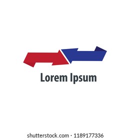 Exchange Logo. Internet digital transfer logo. Delivery courier logo. X Design Creative Logo.