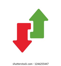Exchange logo. Vector icon.