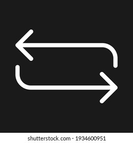 Exchange, loop, repeat icon vector image. Can also be used for arrows and signs. Suitable for use on web apps, mobile apps and print media.
