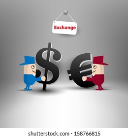Exchange of money