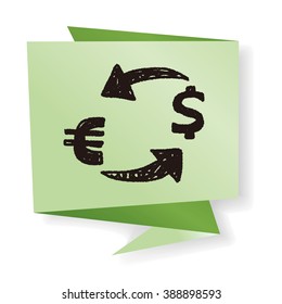 exchange money doodle