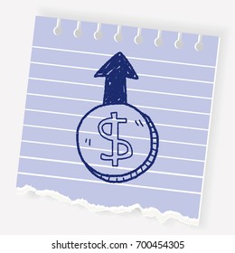 exchange money doodle