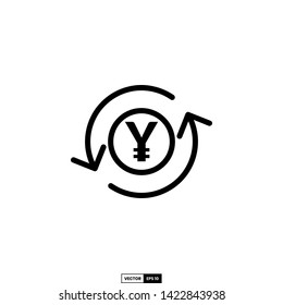 Exchange money icon, design inspiration vector template for web design or mobile app