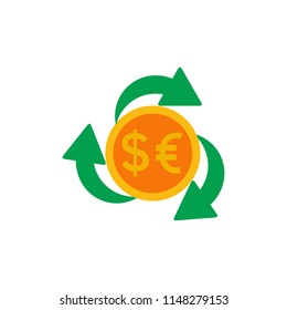 Exchange Money Logo Icon Design