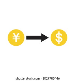 Exchange money vector art