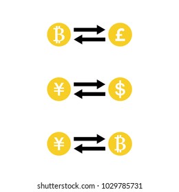 Exchange money vector icon