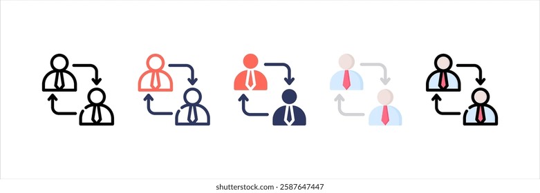 Exchange Multi Style Icon Set
