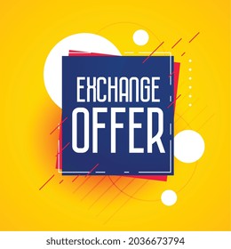 exchange offer discount banner design template