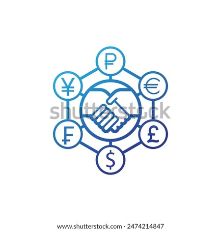 exchange office abstract logo modern style