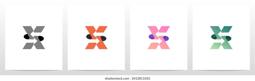 Exchange Opposite Arrow Letter Logo Design X