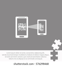 Exchange with other mobile  icon Vector design.