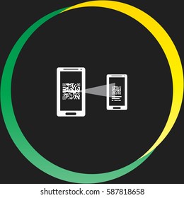 Exchange with other mobile vector  icon