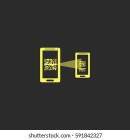 Exchange with other mobile vector  icon.