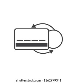 exchange and payment money icon vector design 