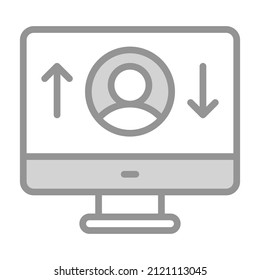 Tauschsymbol. Benutzerschnittstelle, Vektorgrafik, als einfaches Vektorsymbol und Trendy-Symbol im Art Style Line, für Design und Websites oder mobile Apps,
