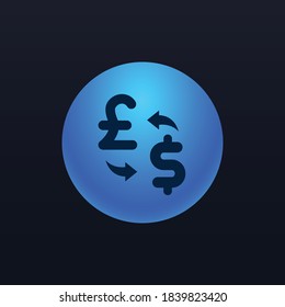 Exchange Pound to Dollar - App Icon Button