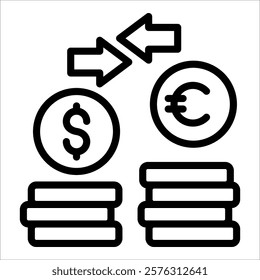 Exchange Rate Icon Element For Design