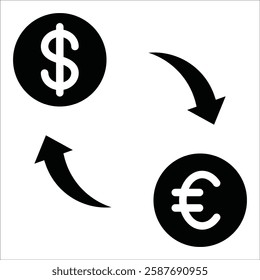 Exchange Rate Icon Element For Design