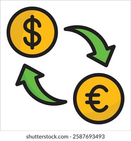 Exchange Rate Icon Element For Design