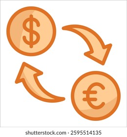 Exchange Rate Icon Element For Design