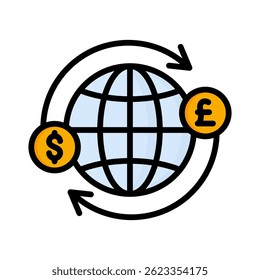 Exchange Rate Icon Element for Design