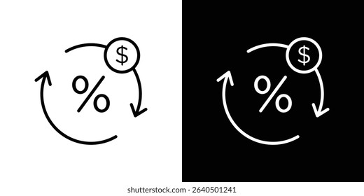 Exchange rate icon Graphic vector set for ui design