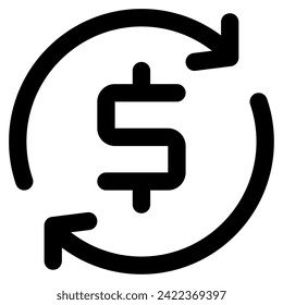 Exchange Rate Icon Illustration for web, app, infographic, etc