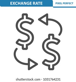 Exchange Rate Icon. Professional, pixel perfect icons optimized for both large and small resolutions. EPS 8 format. 12x size for preview.