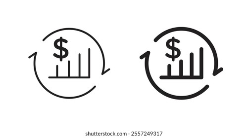 Exchange rate Icon set. vector illustration set