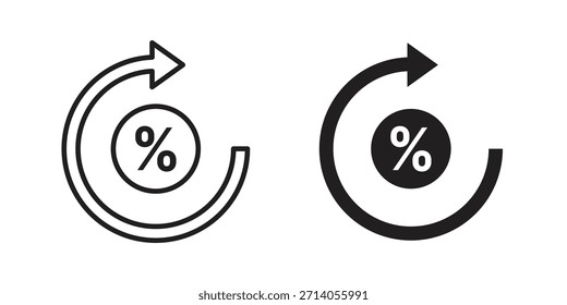 Diseños de Vector de silueta de icono de tipo de cambio. Trazos editables