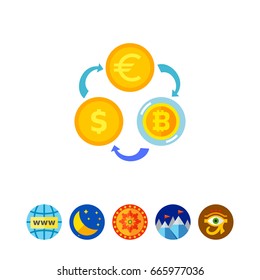 Exchange Rates Concept Icon