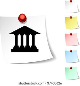 Exchange sheet icon. Vector illustration.