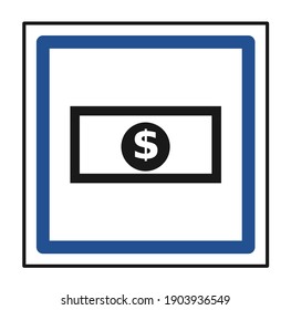 exchange sign isolated on white background