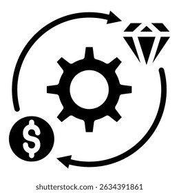 Coleção de Ícones de Vetor Simples do Exchange