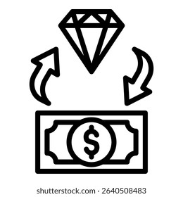 Exchange Simple Vector Icon Collection
