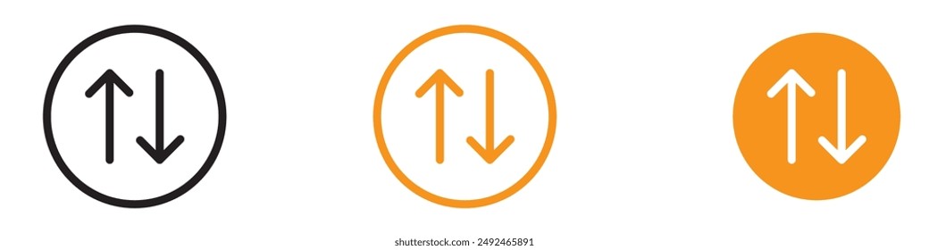 Exchange Swap Icon for Finance and Transactions Graphics Perfect for Representing Swapping and Exchange Processes