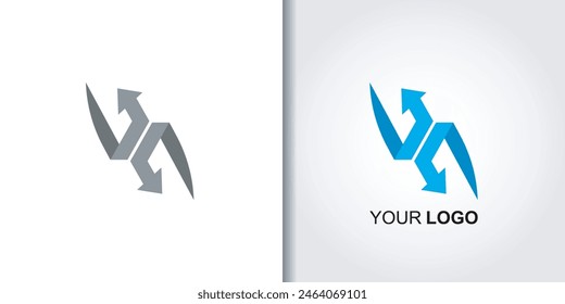 exchange swap logo vector set