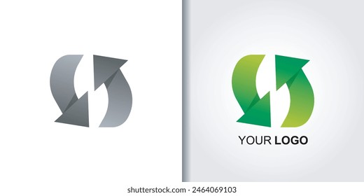 exchange swap logo vector set