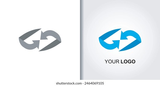 exchange swap logo vector set