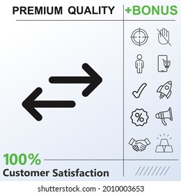 Exchange, swap, transfer icon graphic elements for work