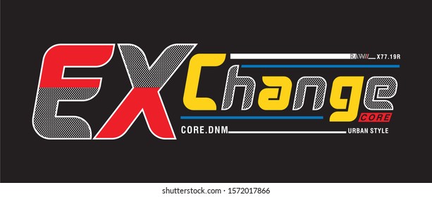 exchange typography for print t shirt 