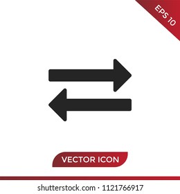Exchange vector icon