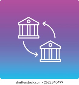 Icono de Vector de Exchange. Se puede utilizar para aplicaciones de impresión, móviles y de Web.