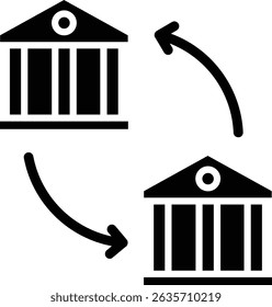 Exchange vector icon. Can be used for printing, mobile and web applications.