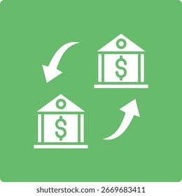 Icono de Vector de Exchange. Se puede utilizar para aplicaciones de impresión, móviles y de Web.