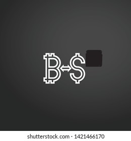 Exchange vector icon. Exchange concept stroke symbol design. Thin graphic elements vector illustration, outline pattern for your web site design, logo, UI. EPS 10.